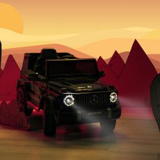 Дитячий електромобіль Caretero (Toyz) Mercedes Benz G63 AMG Black